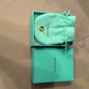 Tiffany & Co. Gold Necklace with Amethyst Pendant, 17 inches